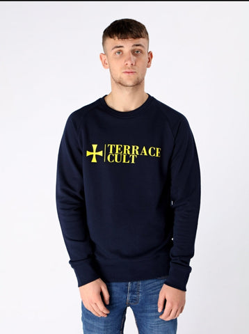 Terrace Cult Logo Sweater - Navy - Terrace Cult