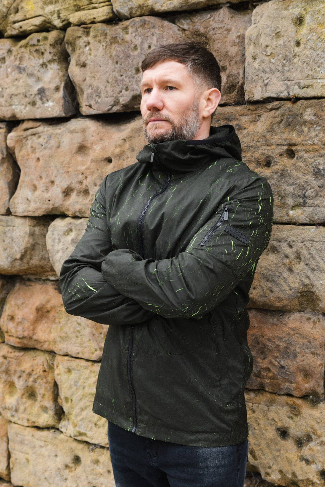 Andretti Jacket :: Black/Fluo Yellow - Terrace Cult