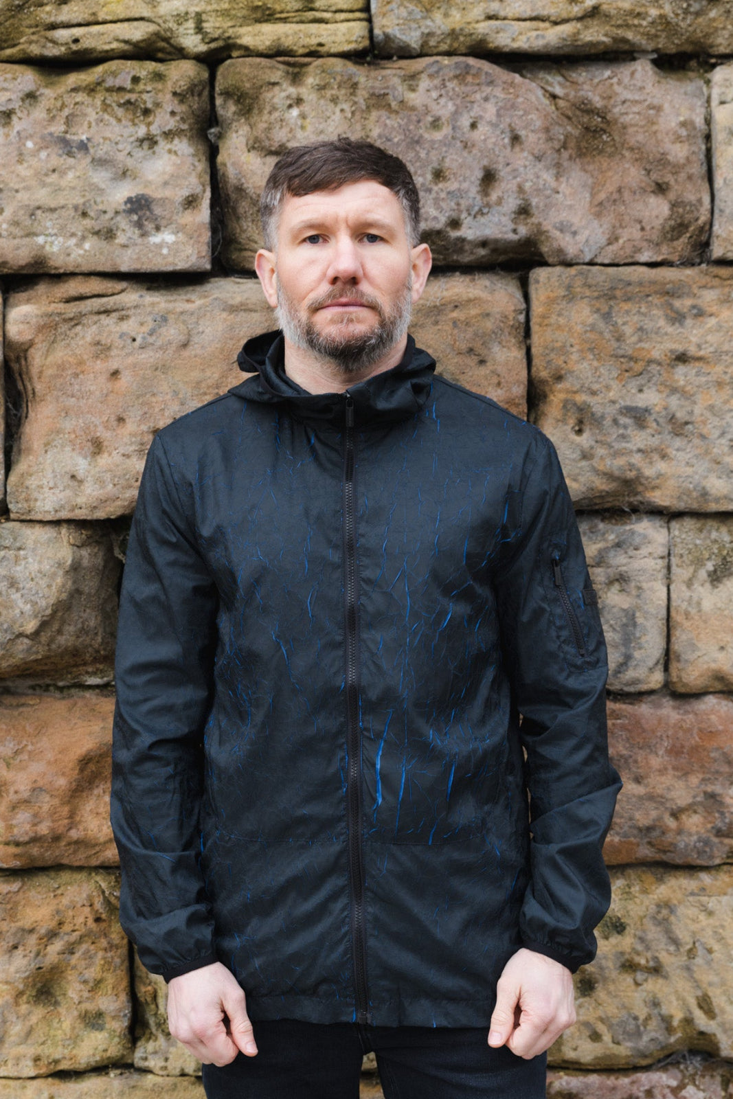 Andretti Jacket :: Black/Royal Blue - Terrace Cult