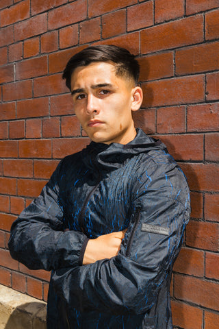 Andretti Jacket :: Black/Royal Blue