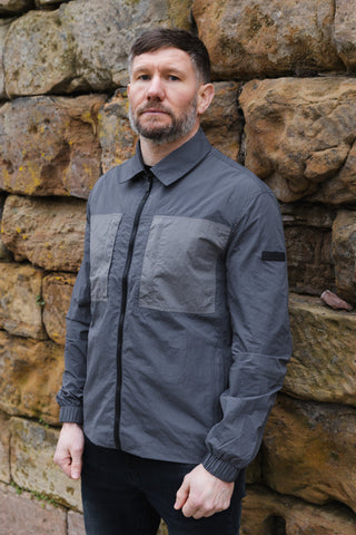 Brasco Overshirt :: Slate Grey - Terrace Cult