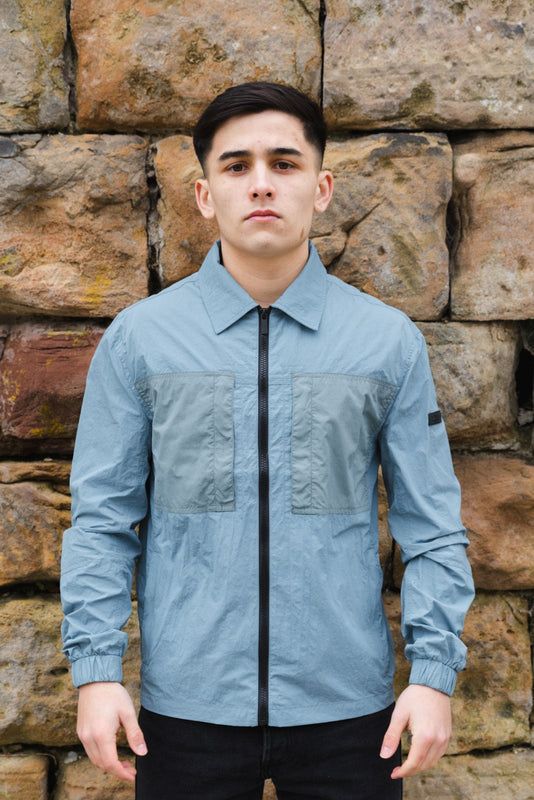 Brasco Overshirt :: Sea Blue - Terrace Cult