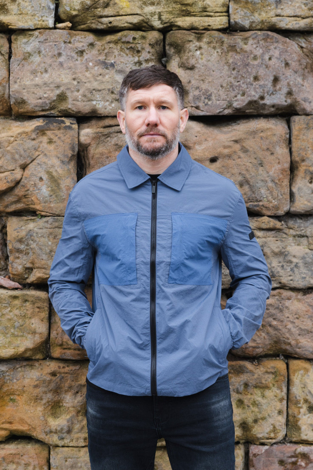 Brasco Overshirt :: Steel Blue - Terrace Cult