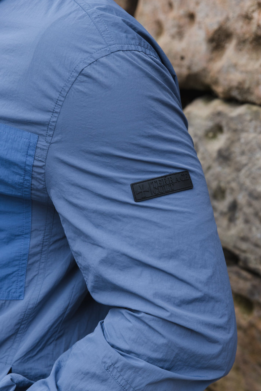 Brasco Overshirt :: Steel Blue - Terrace Cult