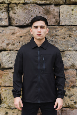 Clyde Overshirt :: Black - Terrace Cult