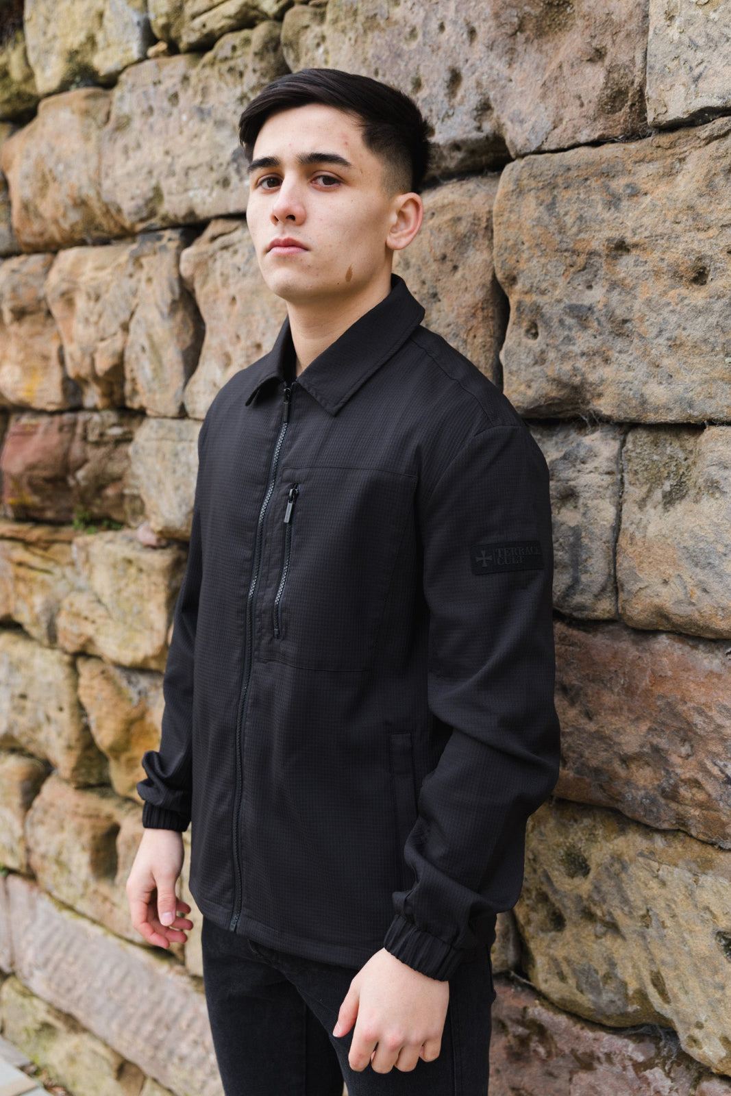 Clyde Overshirt :: Black - Terrace Cult