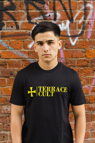 Cult X Logo Tee :: Black - Terrace Cult