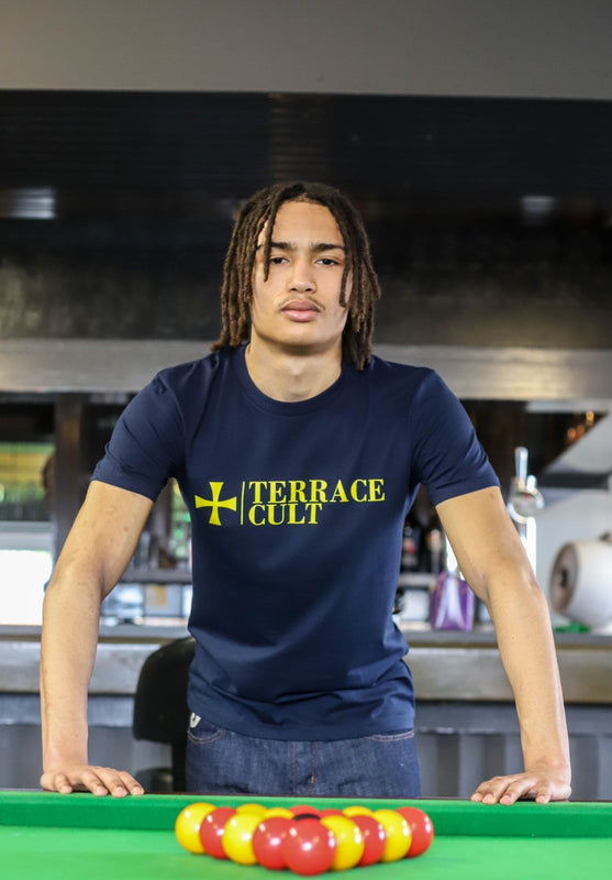 Cult X Logo Tee :: Navy - Terrace Cult