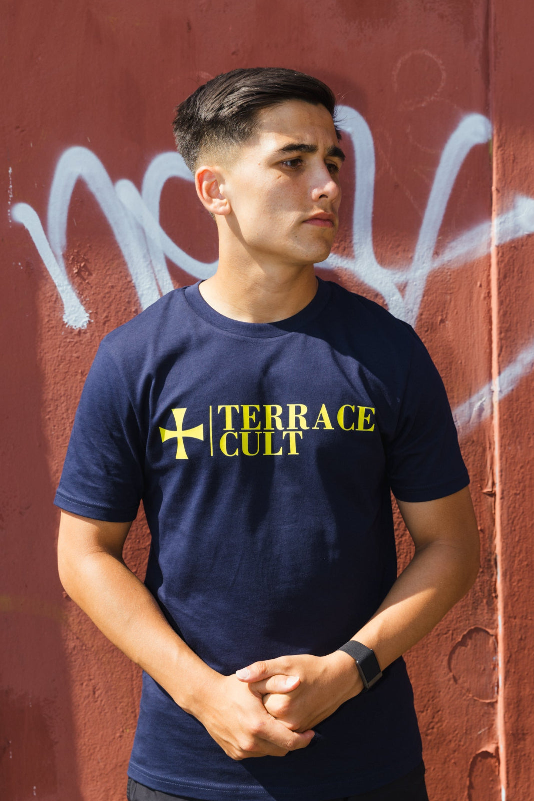 Cult X Logo Tee :: Navy - Terrace Cult