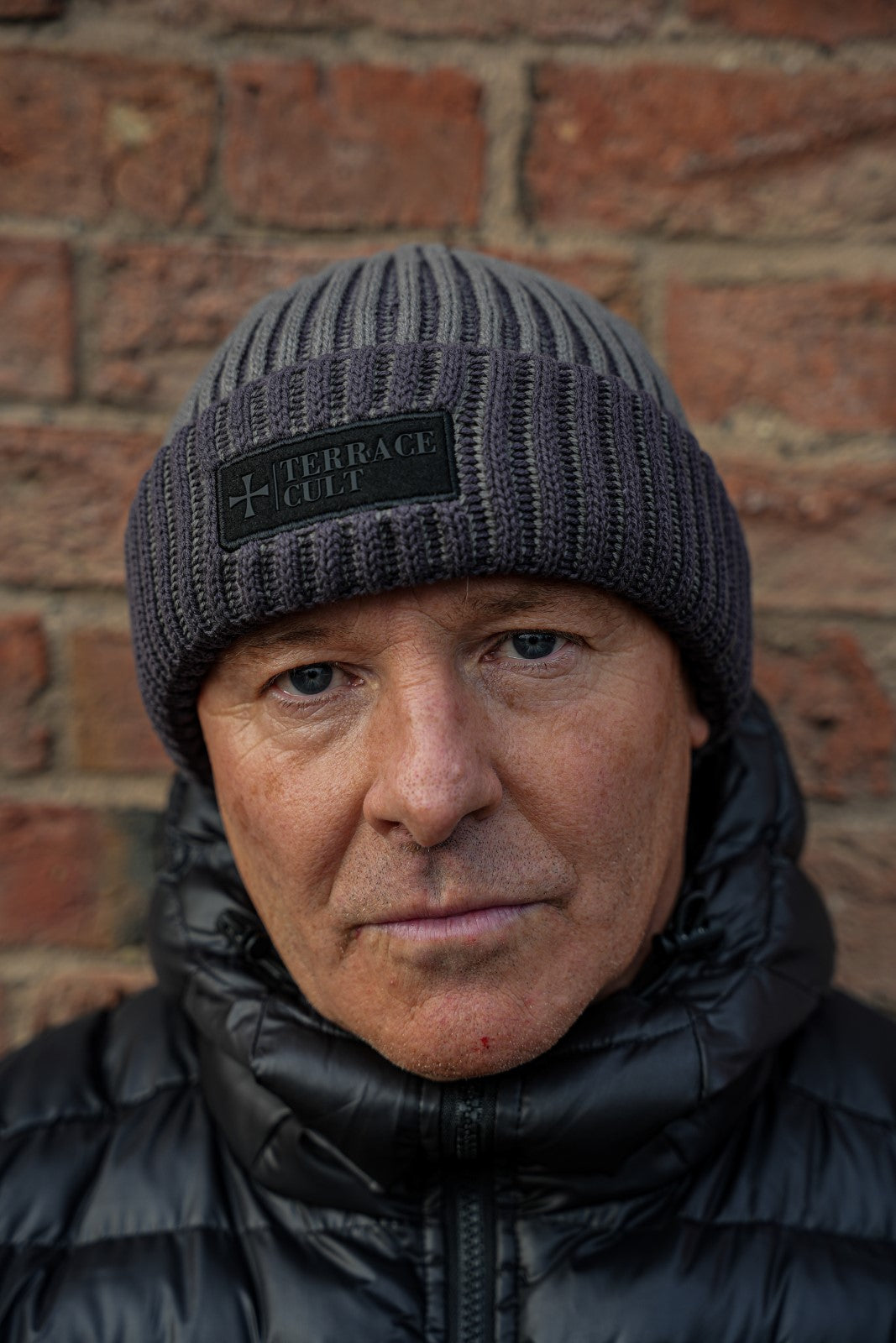 Premium Ribbed Beanie :: Light/Dark Grey