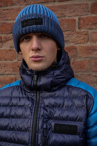 Premium Ribbed Beanie :: Infinity Blue/Navy