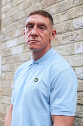 Premium Pique Polo :: Sky Blue/White - Terrace Cult
