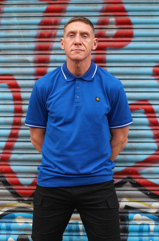 Premium Pique Polo :: Royal Blue/White