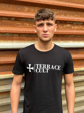 Cult X Logo Tee :: Black/White