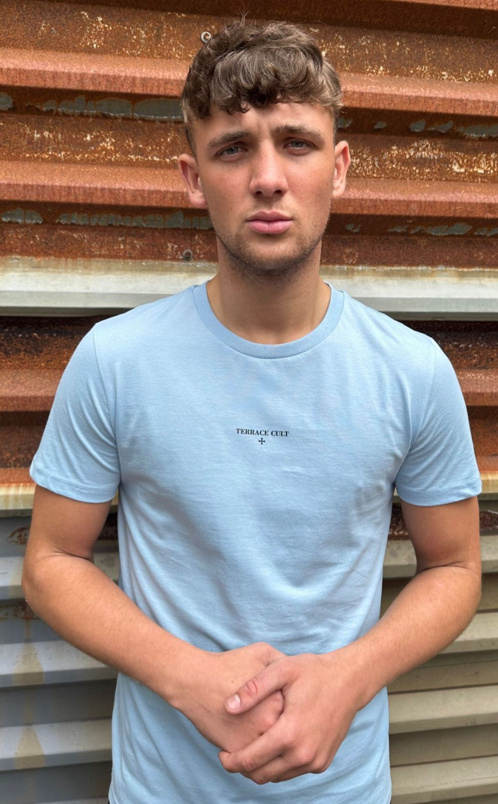 Cult Mini Logo Tee :: Sky Blue