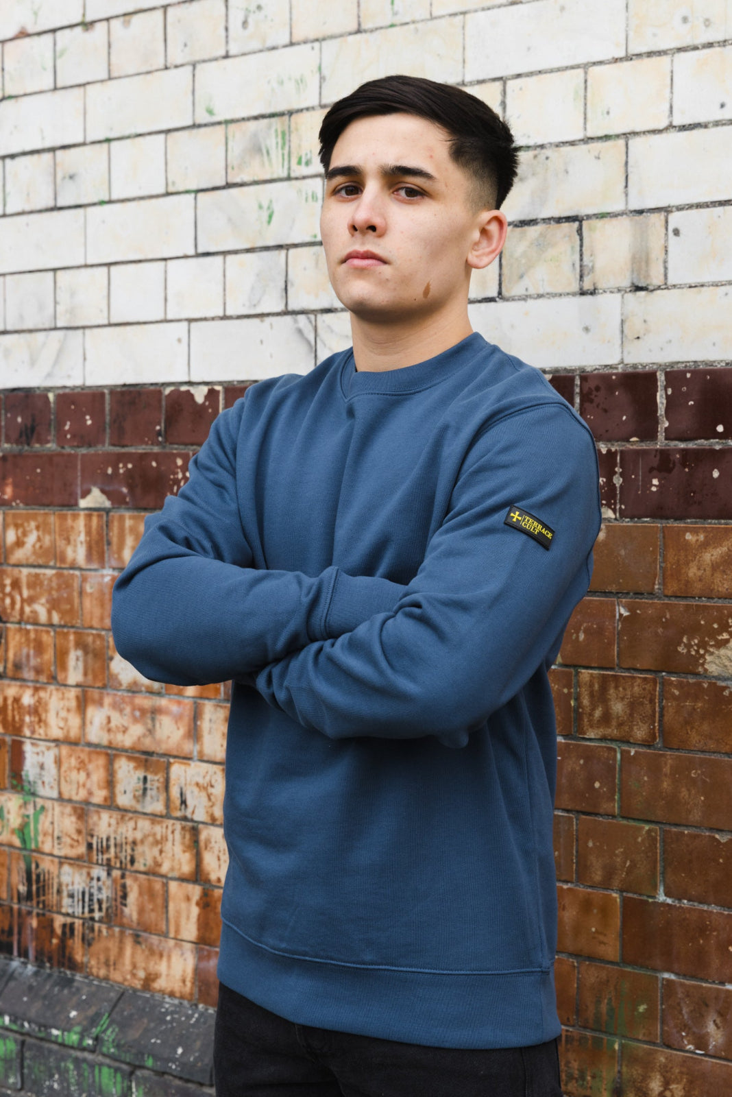 Luca Sweater :: Dark Teal - Terrace Cult