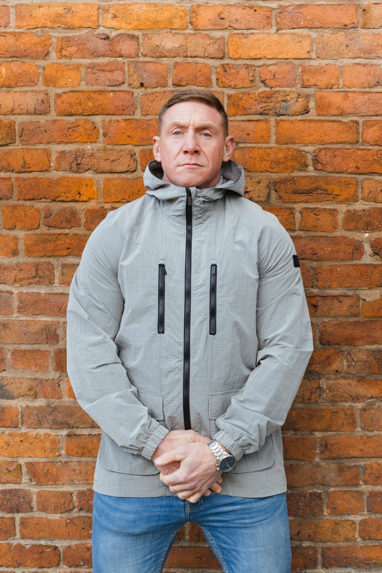 Tessio Ripstop Jacket :: Mid Grey - Terrace Cult