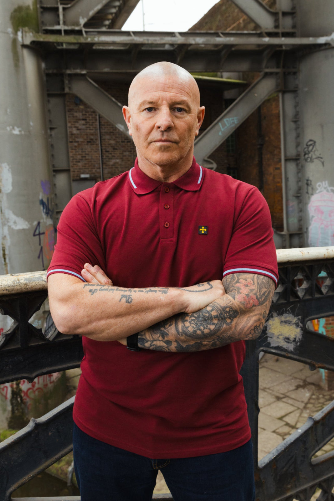 Premium Pique Polo :: Burgundy/Sky