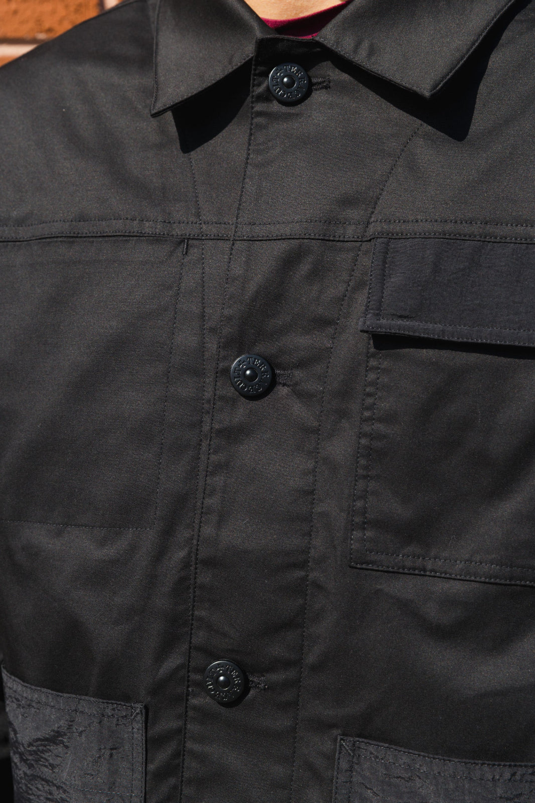 Vito Cotton Overshirt :: Black