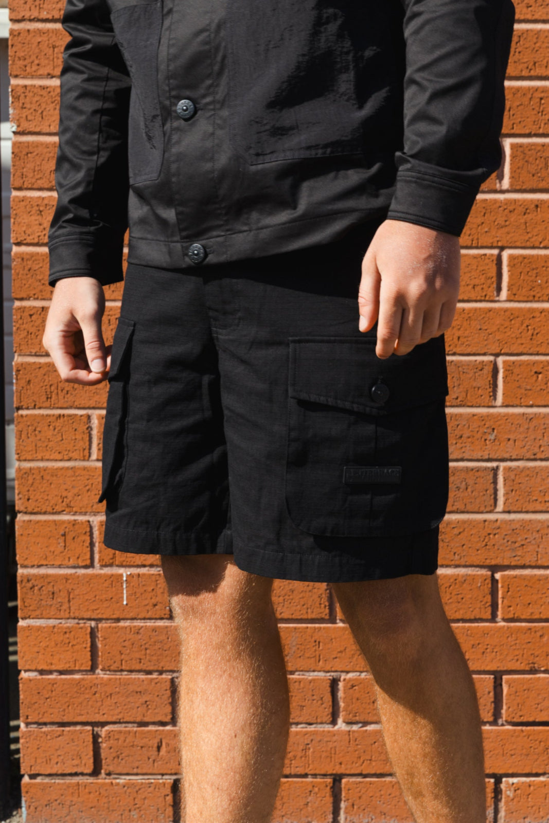 Dario Ripstop Cargo Shorts :: Black
