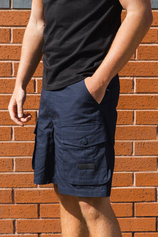 Dario Ripstop Cargo Shorts :: Navy