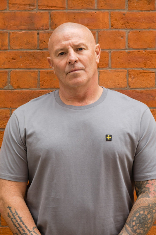 Premium Crew Tee :: Steel Grey - Terrace Cult
