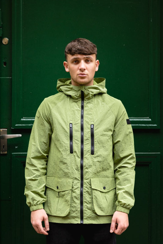Tessio Ripstop Jacket :: Acid Green - Terrace Cult