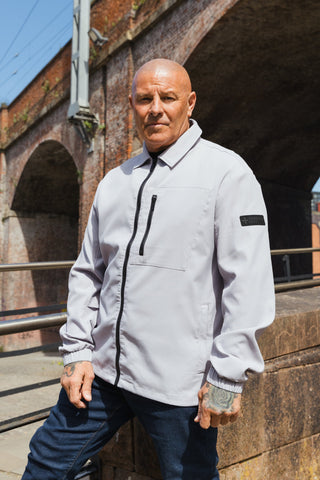 Clyde Overshirt :: Lilac Grey