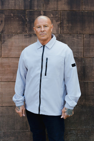 Clyde Overshirt :: Lilac Grey