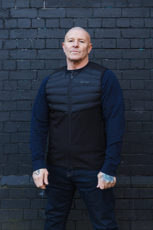 Franco Hybrid Gilet :: Black - Terrace Cult
