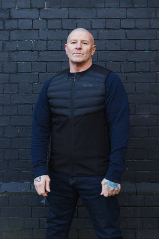 Franco Hybrid Gilet :: Black - Terrace Cult