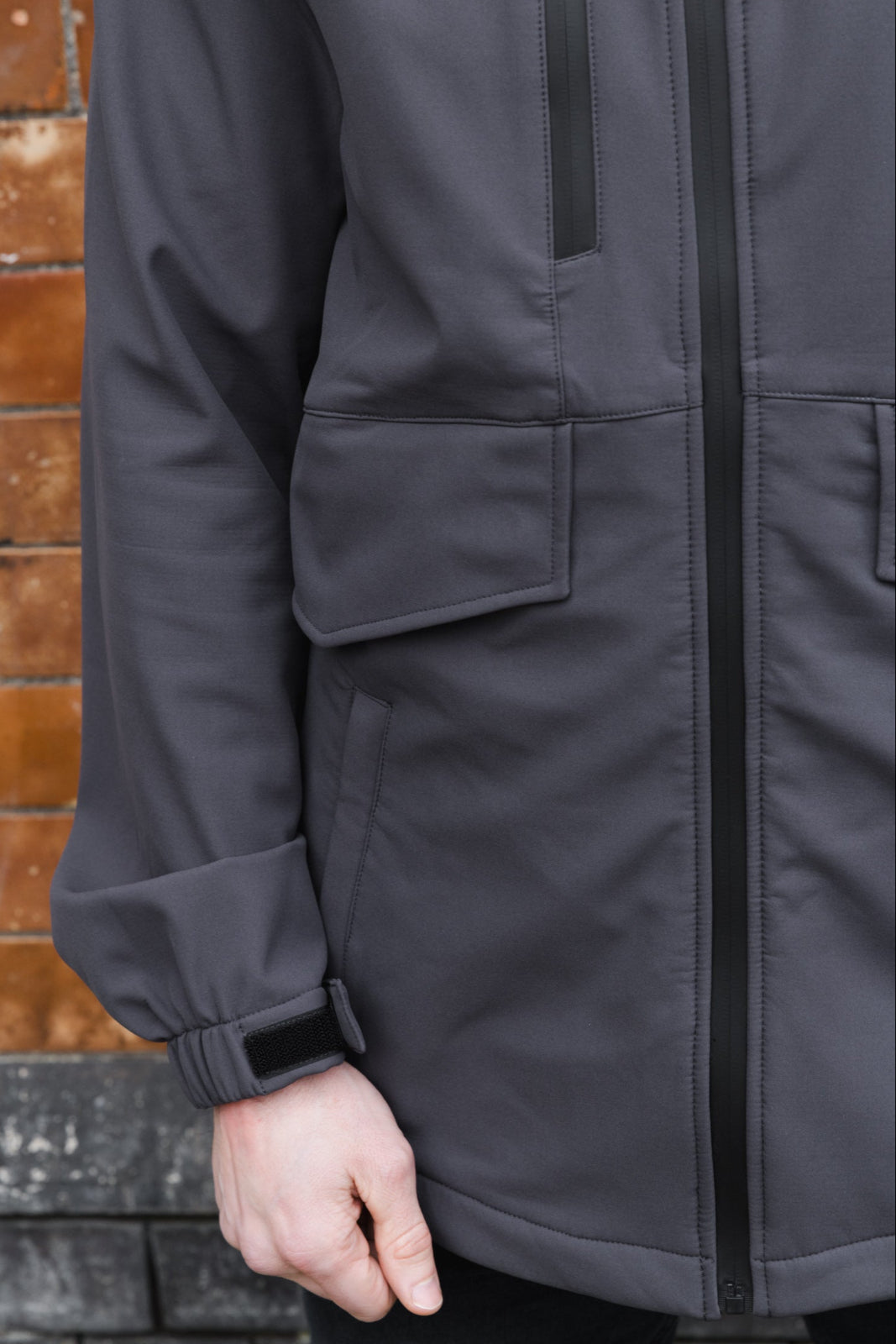 Valenti Soft Shell Jacket :: Dark Grey - Terrace Cult