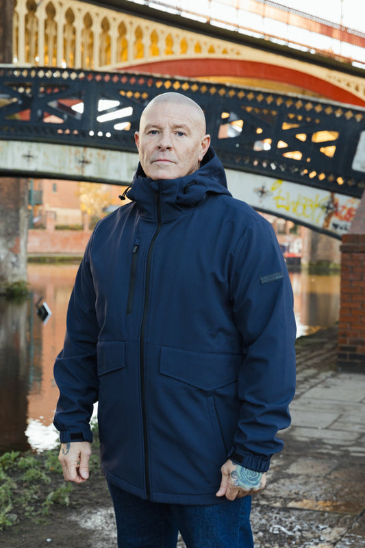 Valenti Soft Shell Jacket :: Navy - Terrace Cult
