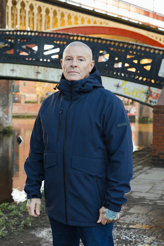 Valenti Soft Shell Jacket :: Navy - Terrace Cult