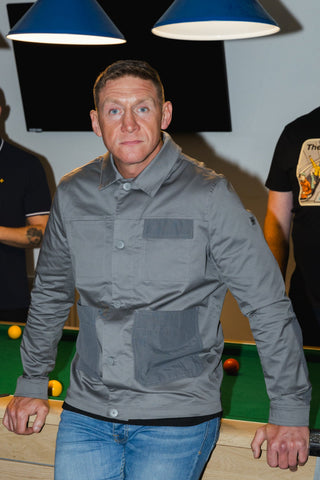 Vito Cotton Overshirt :: Grey