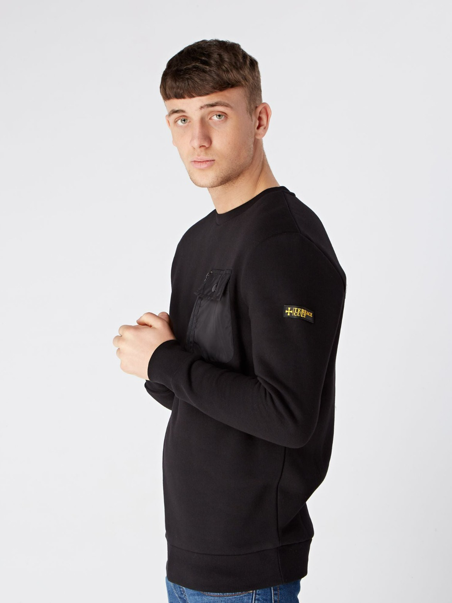 Terrace Cult Pocket Sweat :: Black - Terrace Cult