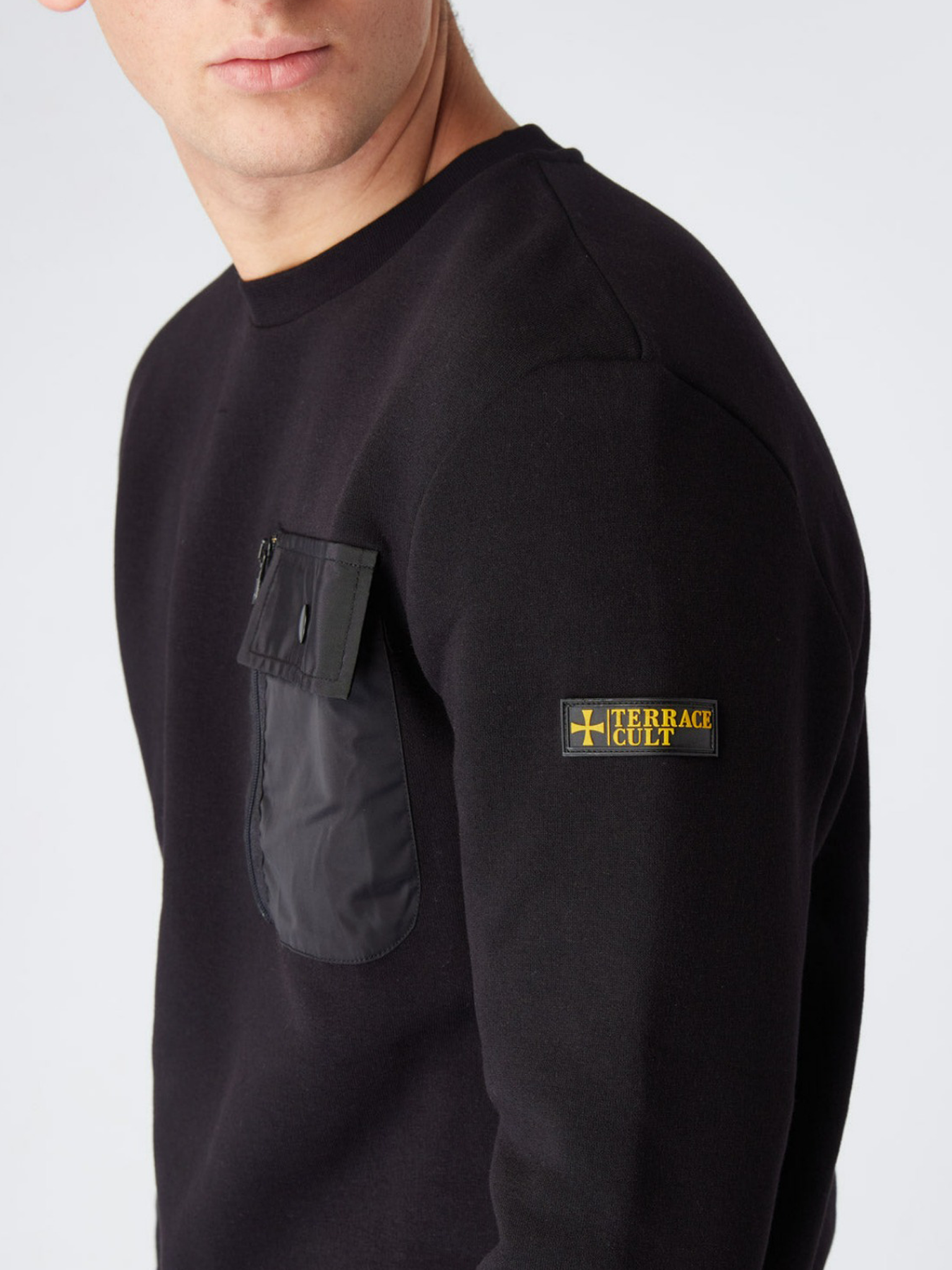 Terrace Cult Pocket Sweat :: Black - Terrace Cult