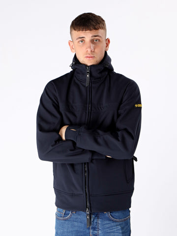 Navy Soft Shell Tech Jacket - Terrace Cult