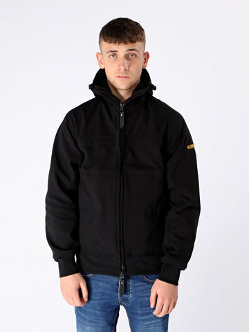 Black Soft Shell Tech Jacket - Terrace Cult