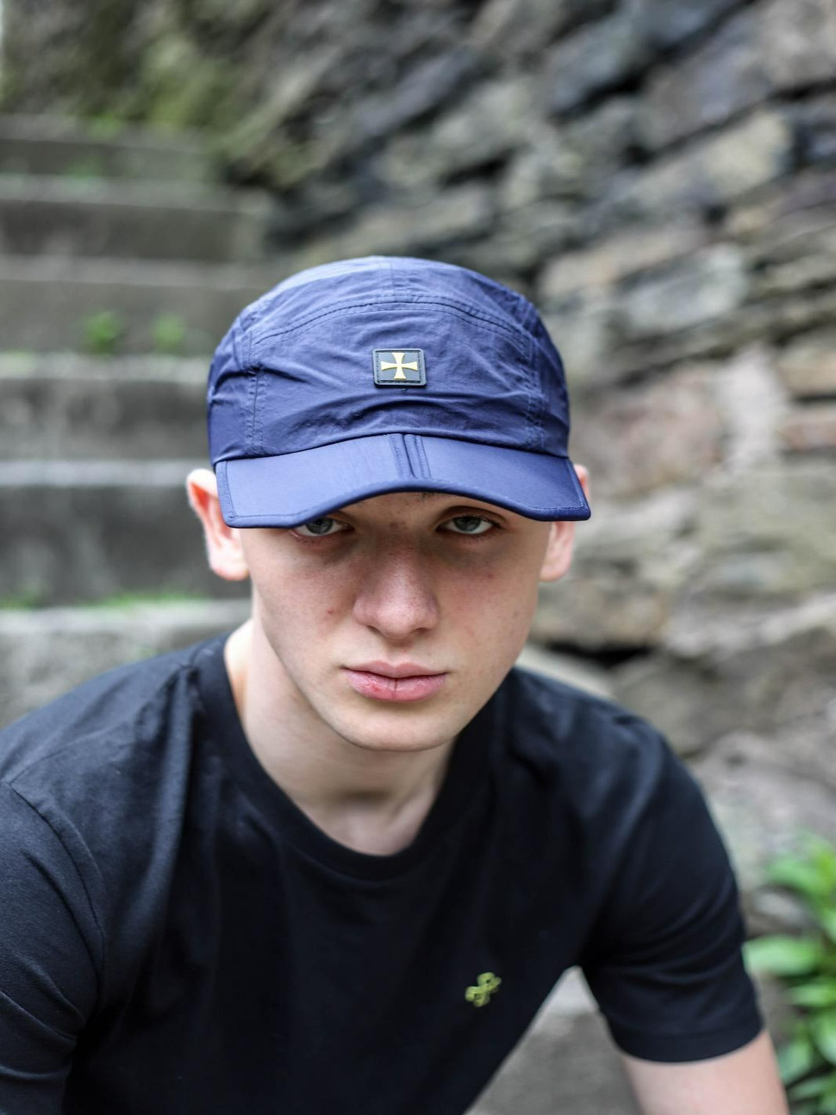 Ghost Packable Nylon Cap - Navy - Terrace Cult