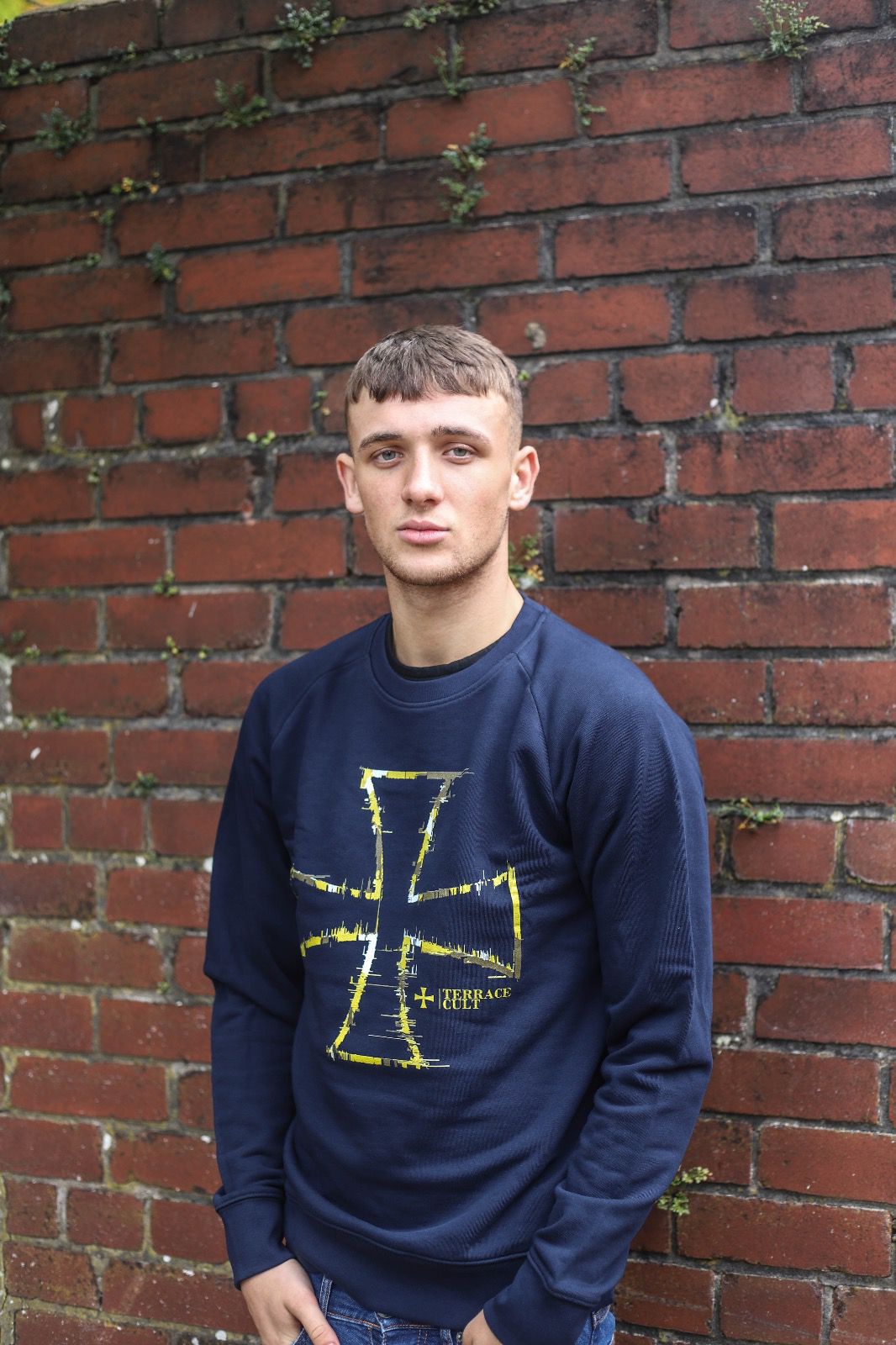 Terrace Cult Glitch Sweater - Navy - Terrace Cult