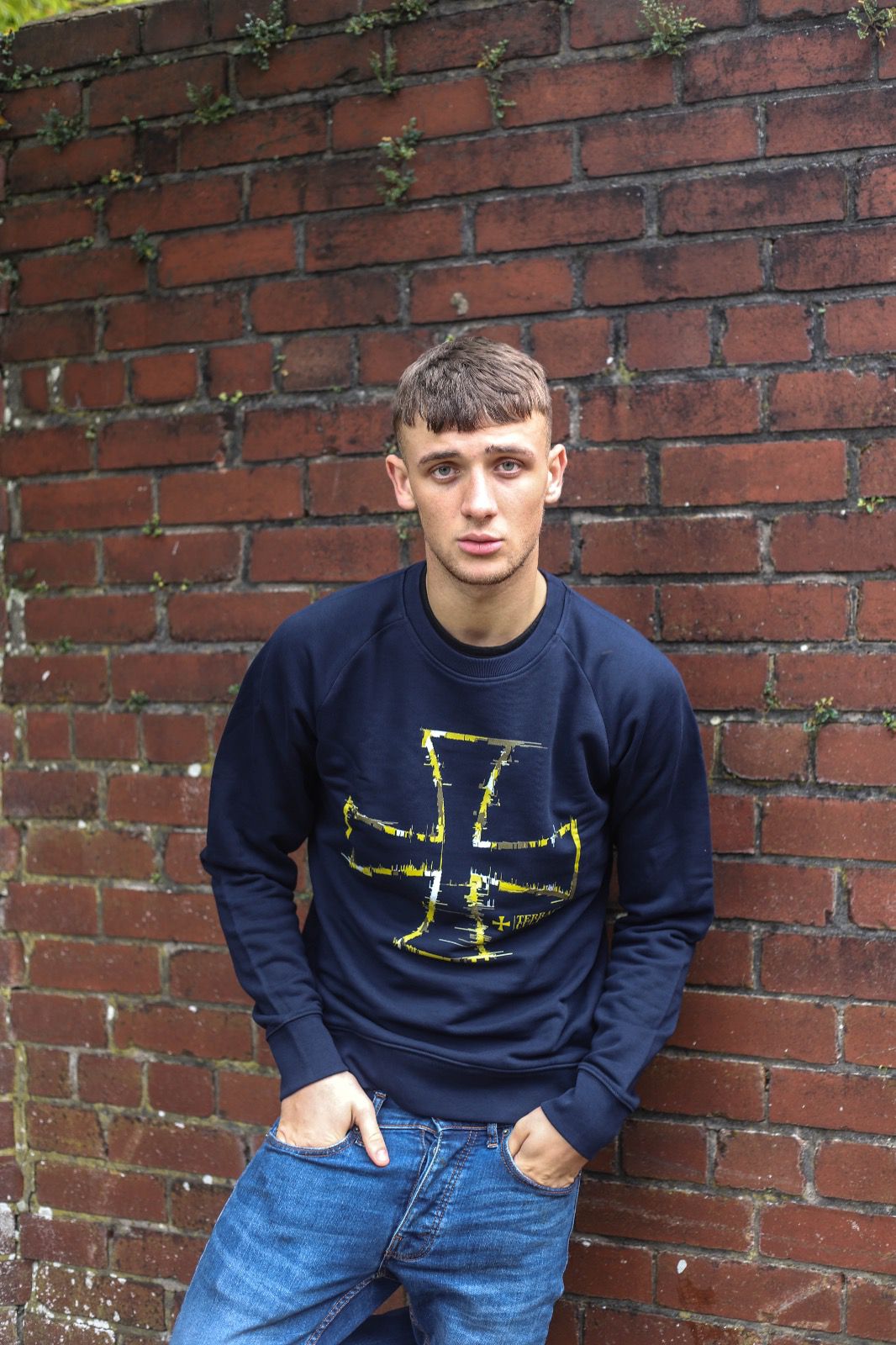 Terrace Cult Glitch Sweater - Navy - Terrace Cult