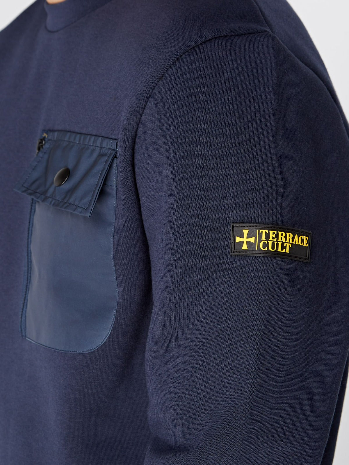 Terrace Cult Pocket Sweat :: Navy - Terrace Cult