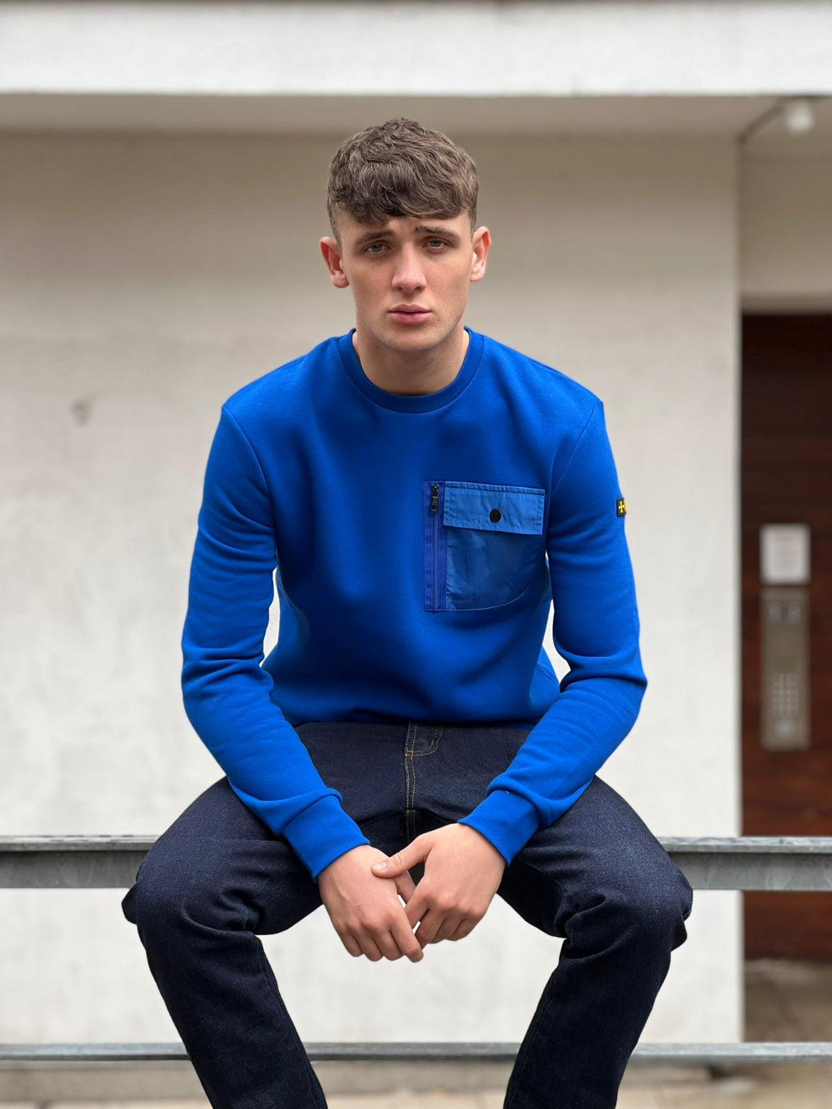 Terrace Cult Pocket Sweat :: Cobalt Blue