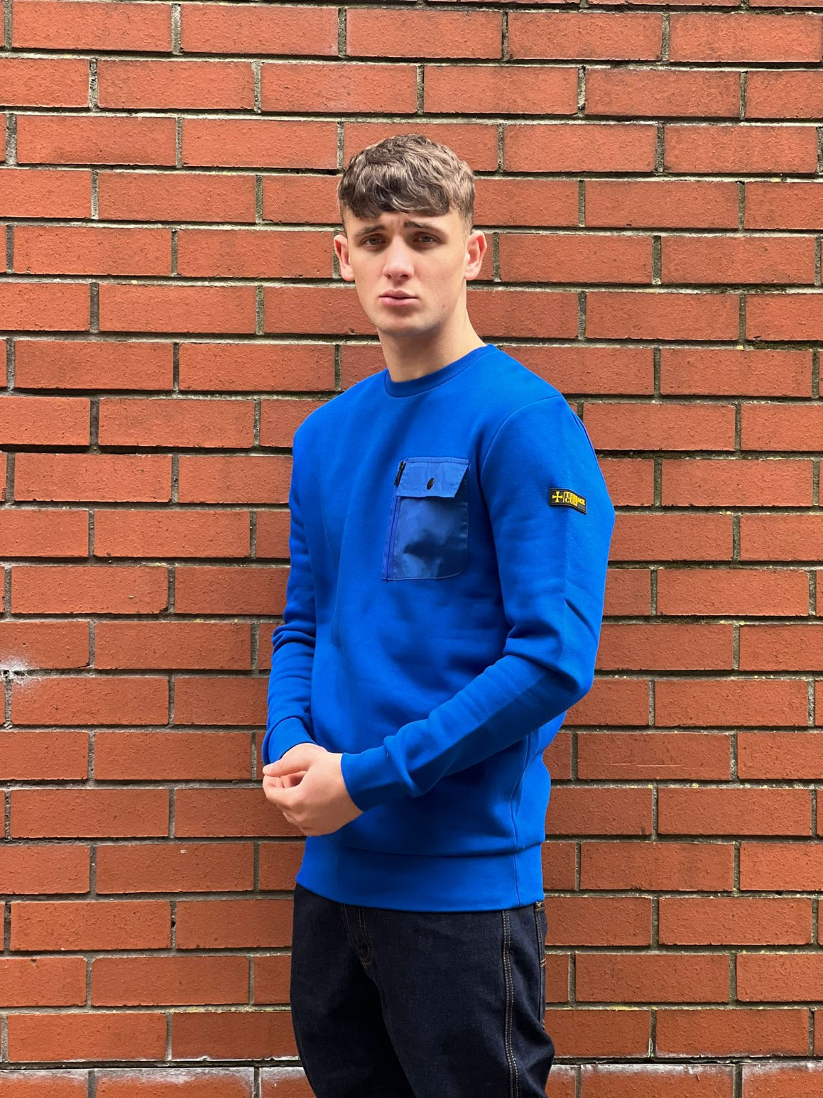 Terrace Cult Pocket Sweat :: Cobalt Blue