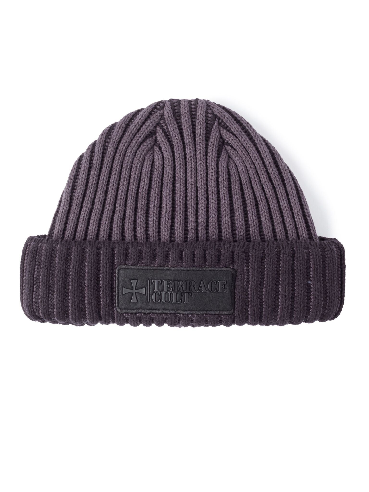 Premium Ribbed Beanie :: Black/Charcoal
