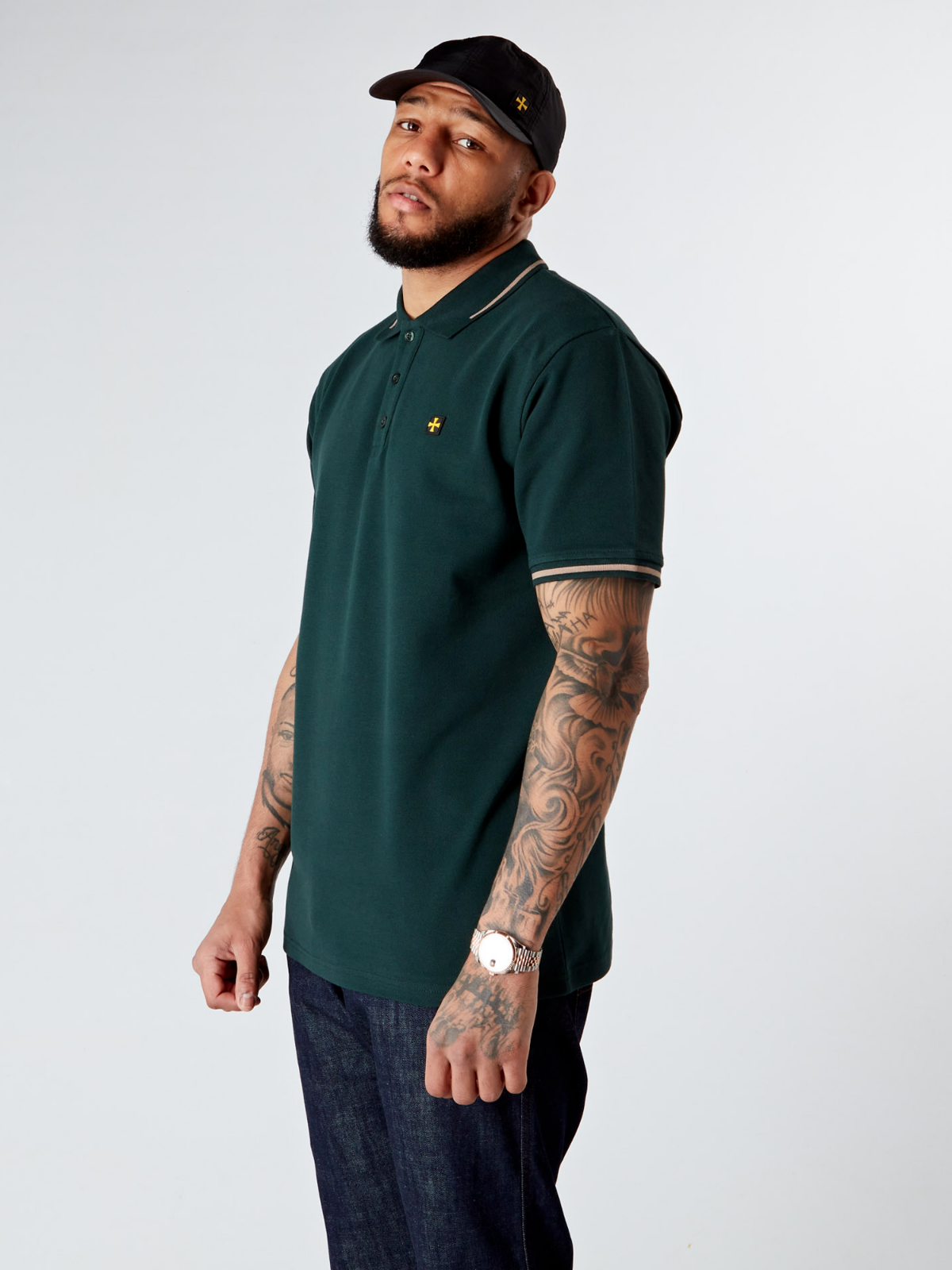 Premium Pique Polo :: Green - Terrace Cult