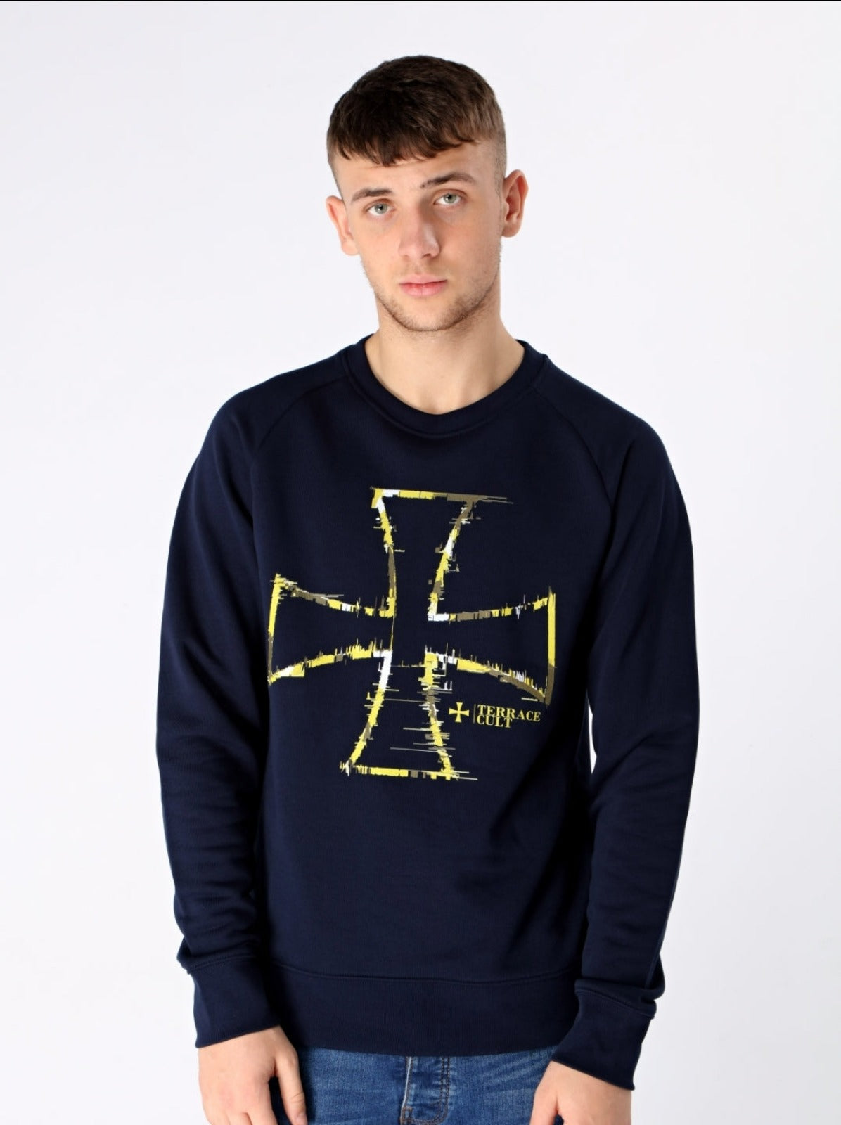 Terrace Cult Glitch Sweater - Navy - Terrace Cult
