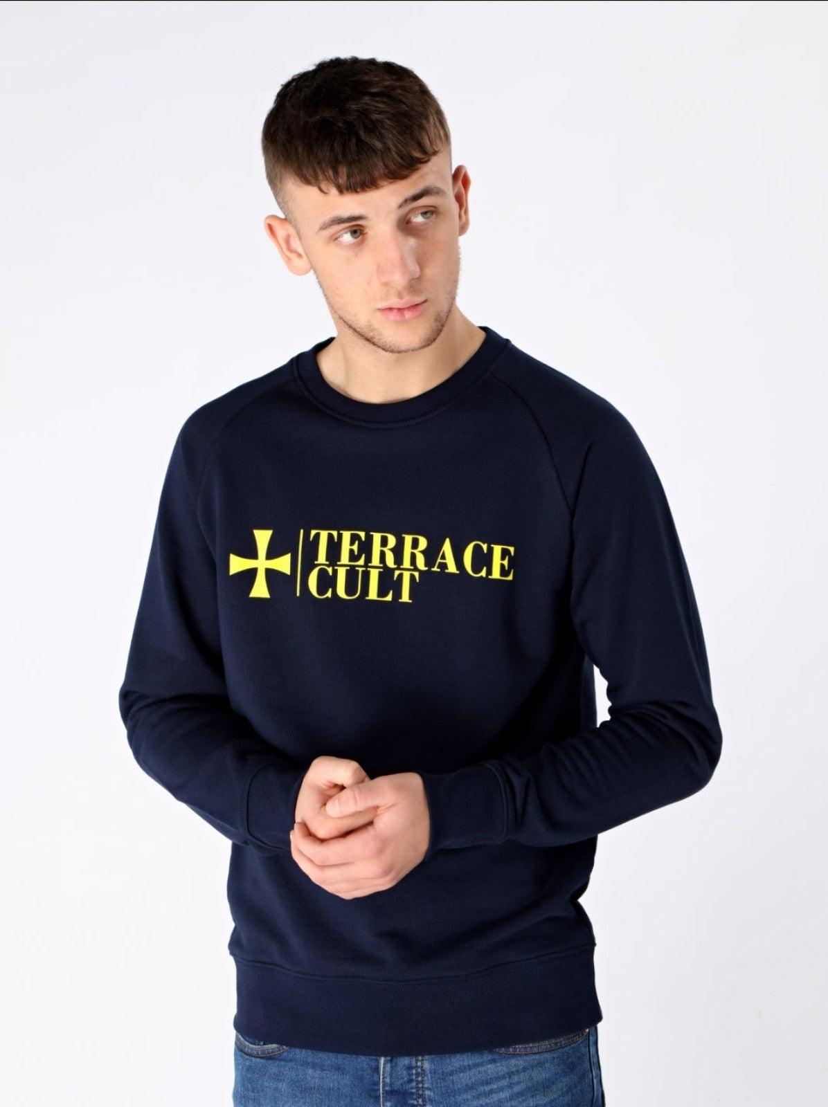 Terrace Cult Logo Sweater - Navy - Terrace Cult