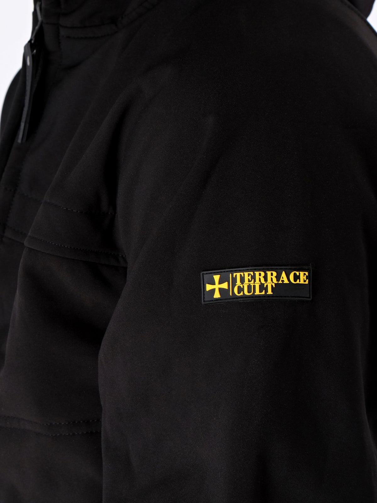 Black Soft Shell Tech Jacket - Terrace Cult